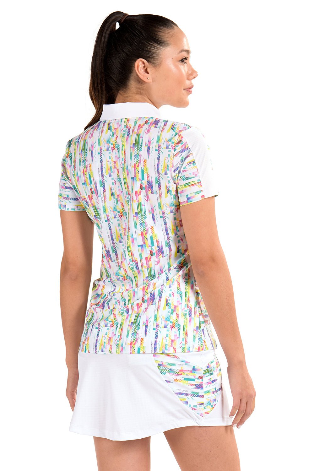 Meredith Print Top - SwingDish Women's Golf and Tennis Tops
