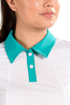 Meredith White Top - SwingDish Women's Golf and Tennis Tops