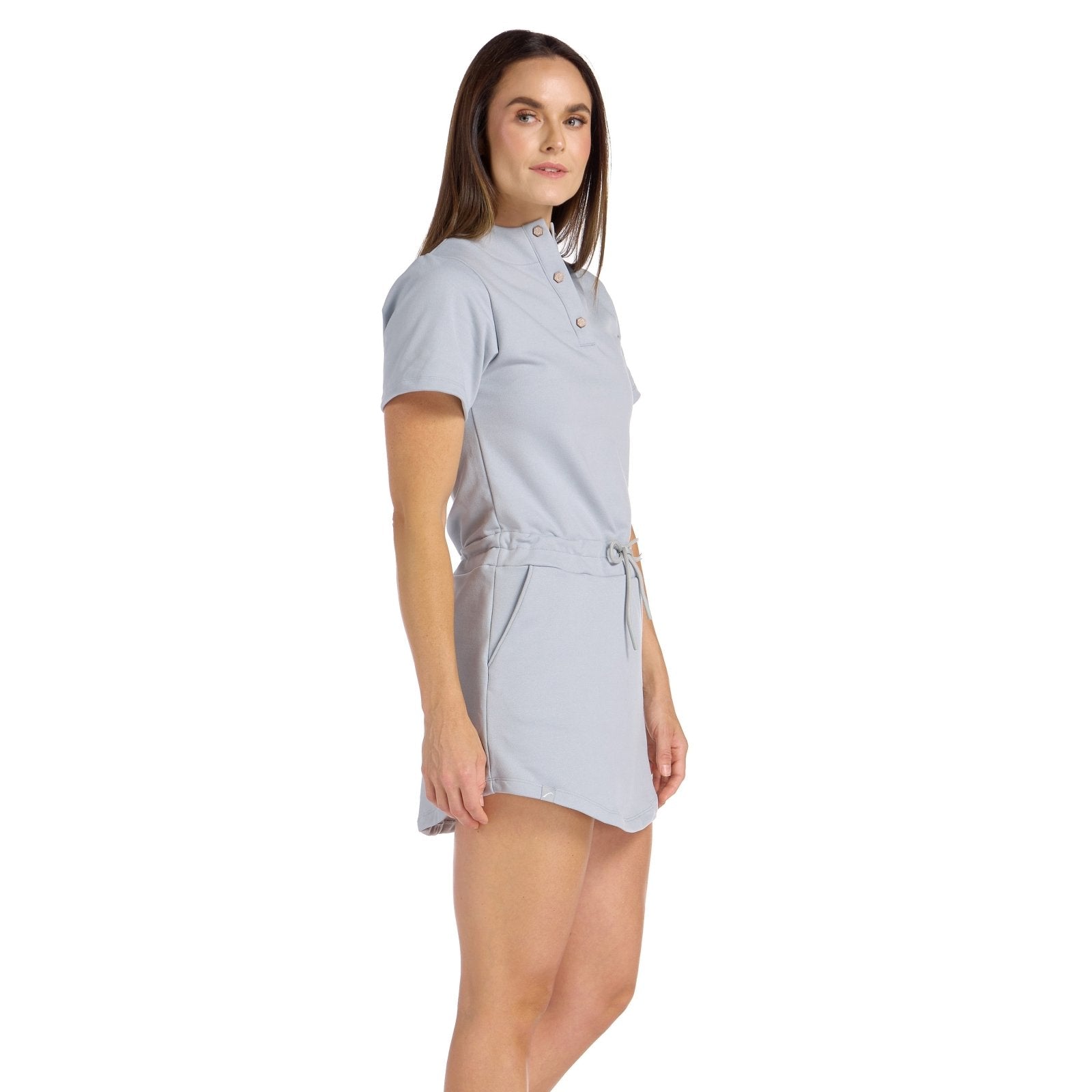 Parker Grey Dress - SwingDish Women's Golf and Tennis Dress