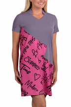 Rhen | Purple and Pink Women's Golf Dress | SwingDish