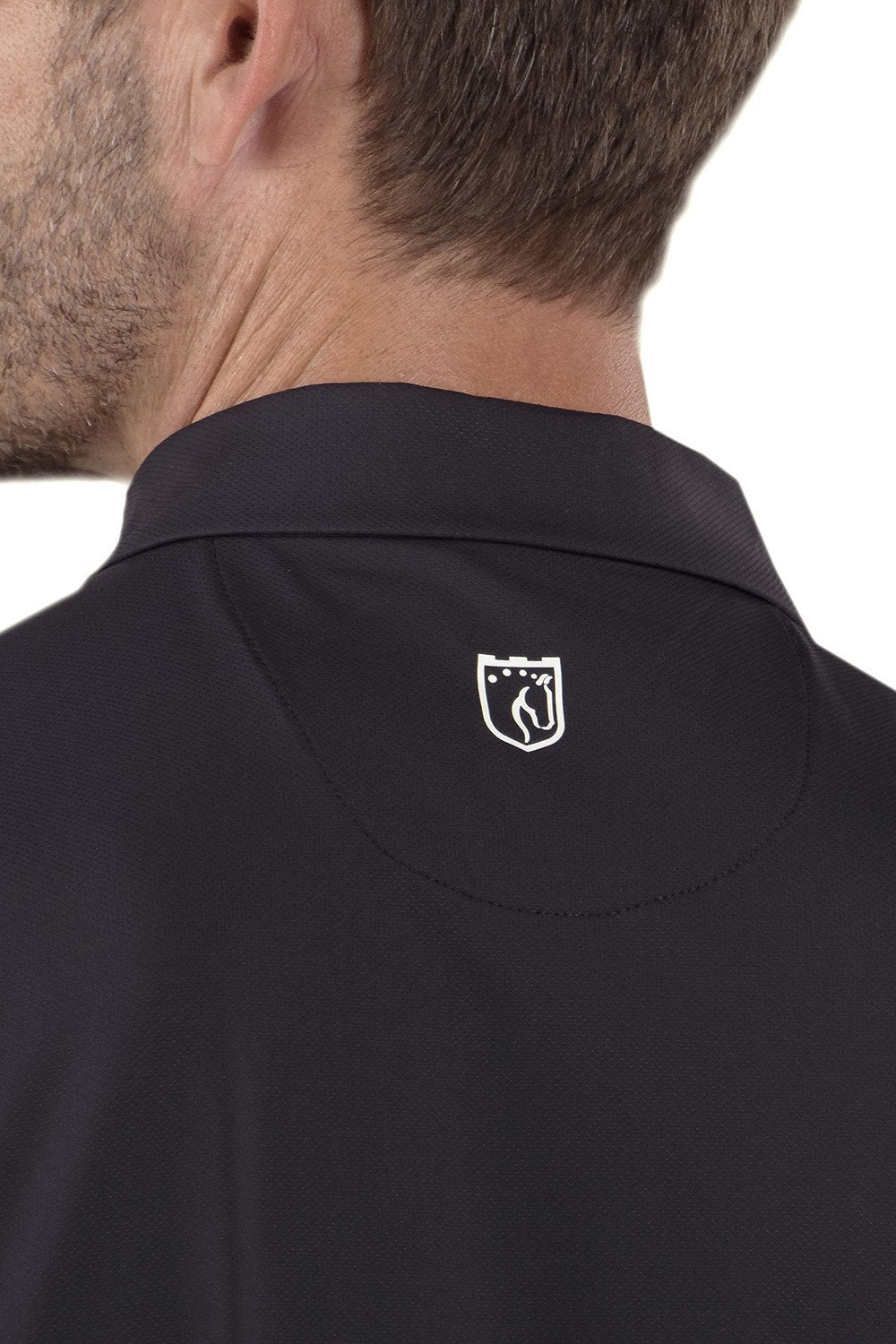 Rick Black/White Polo - SwingDish Women's Golf and Tennis TRUE