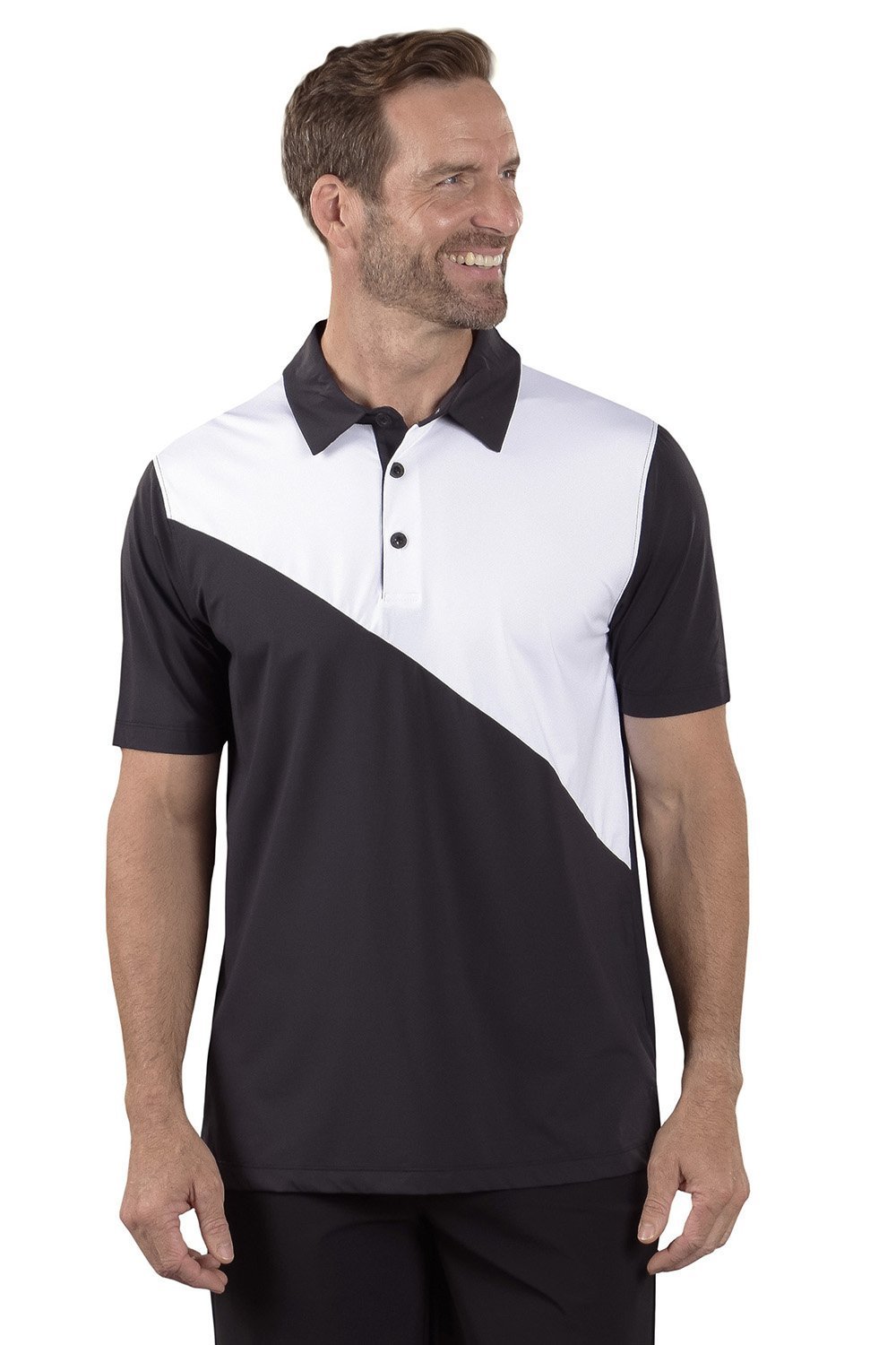 Rick Black/White Polo - SwingDish Women's Golf and Tennis TRUE