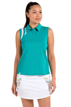 Roxanne Teal Top - SwingDish Women's Golf and Tennis Tops