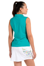Roxanne Teal Top - SwingDish Women's Golf and Tennis Tops