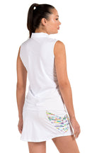 Roxanne White Top - SwingDish Women's Golf and Tennis Tops
