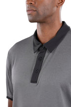 Sam Black Textured Polo - FINAL SALE