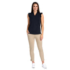 Serena Black Top - SwingDish Women's Golf and Tennis Top