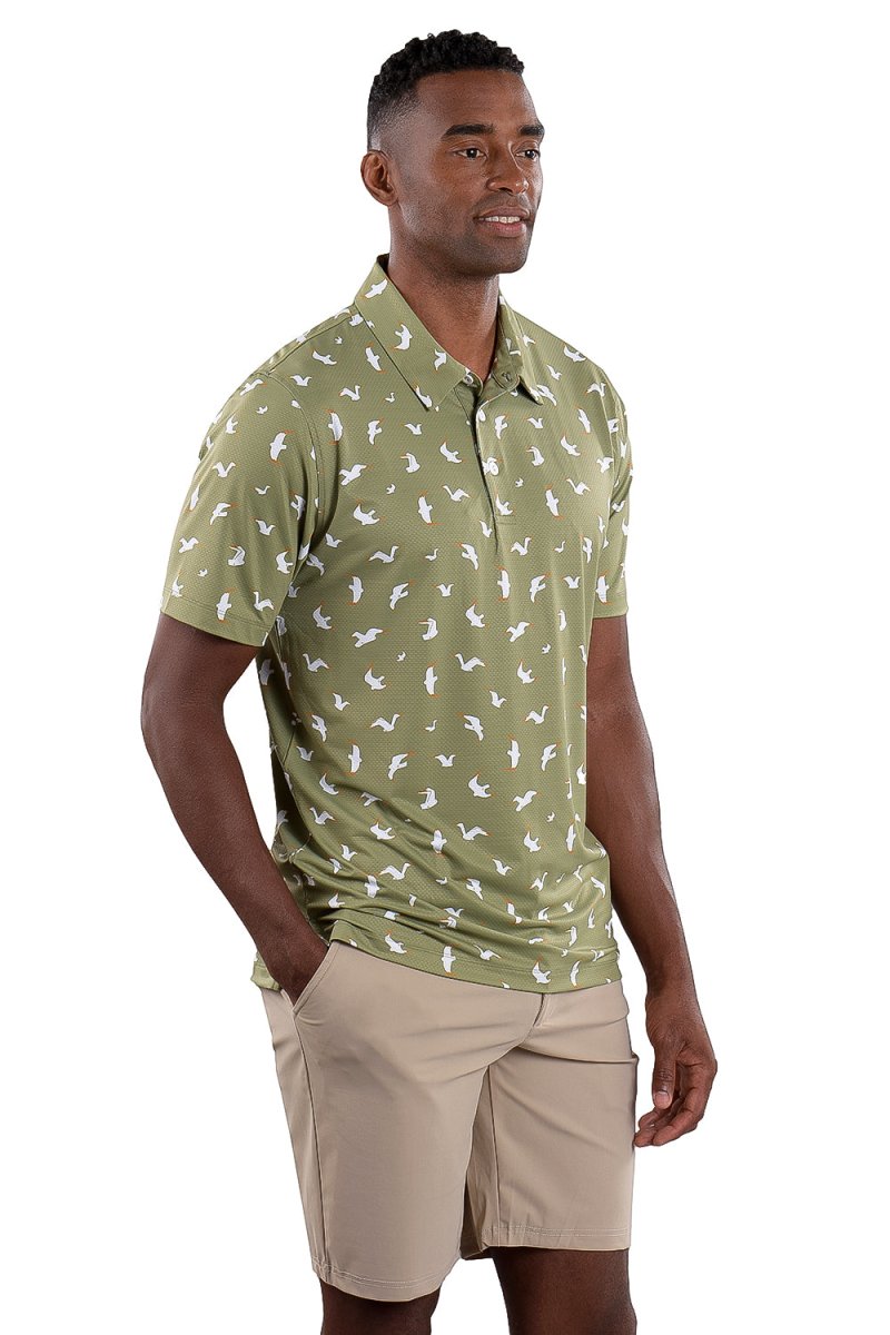 Toby Polo Seagull Print - SwingDish Women's Golf and Tennis TRUE