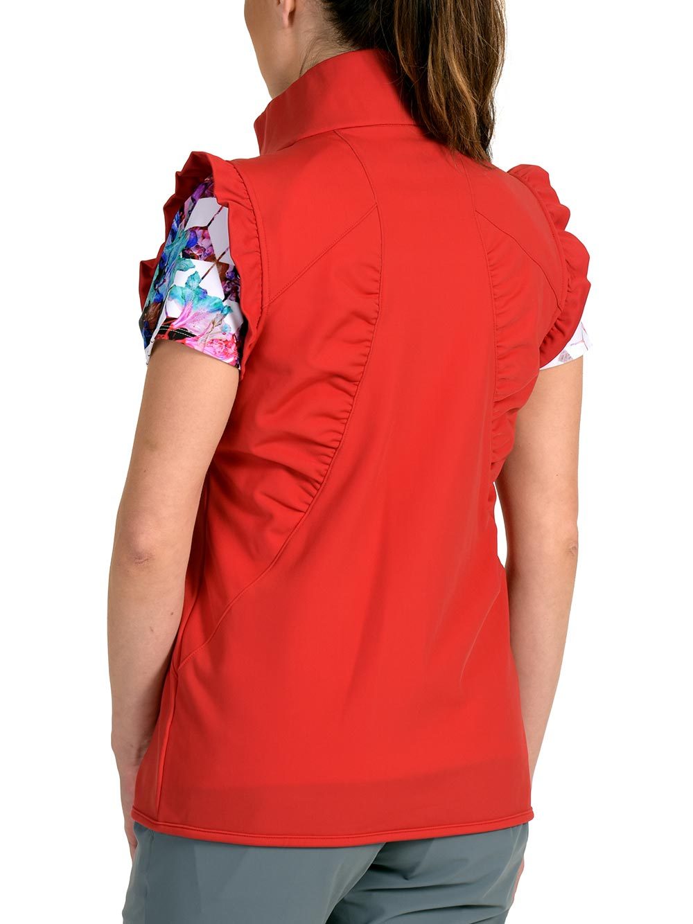 Woman Wearing SwingDish Valerie Red - FINAL SALE Product View 2